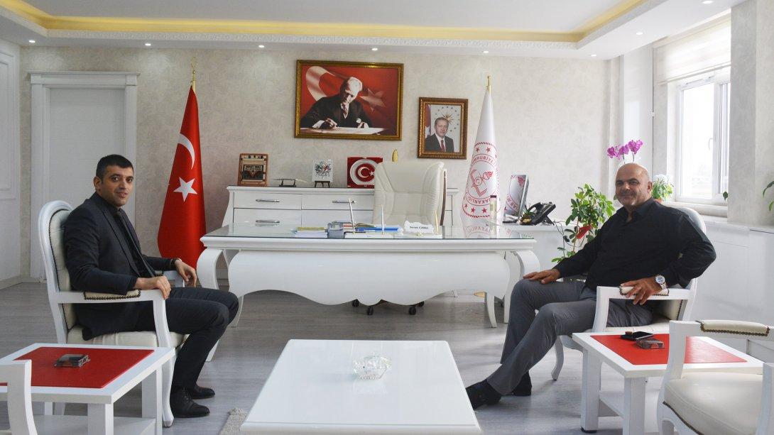 Tuzluca Belediye Başkanı Sn. Ahmet Sait Sadrettin TÜRKAN, Milli Eğitim Müdürümüz Sn. Servet CANLI'ya hayırlı olsun ziyaretinde bulundular.